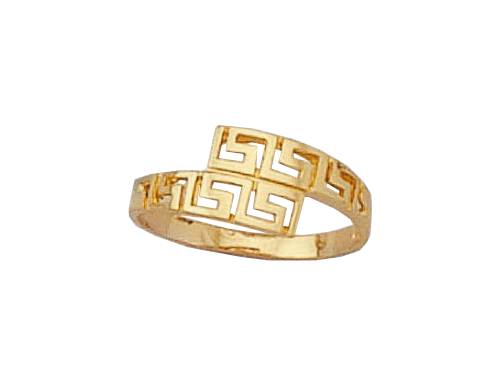 d162.png Gold Greek key ring