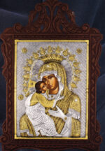 Theotokos Glykofilousa 24k gold