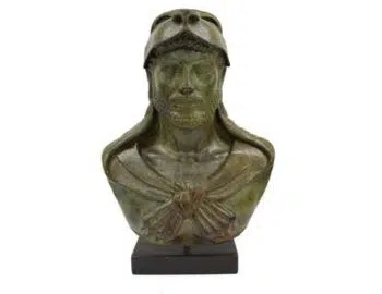 Heracles bronze bust