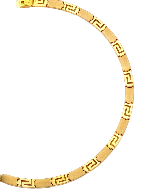 k128.jpg Gold Greek Key Meander Necklace