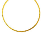 Gold Greek Key Meander Necklace
