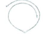 White gold Greek Key Meander Necklace