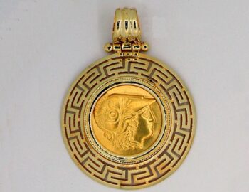 Gold Athena Pendant