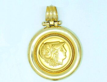 Gold Athena Pendant