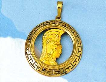 Gold Athena Pendant