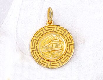 Gold Parthenon Pendant – large