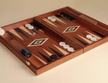 Mahogany wood Backgammon set