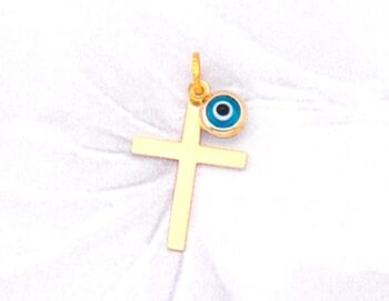 Greek Orthodox Cross with mati