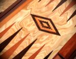 Olive tree root Backgammon set - Image 5
