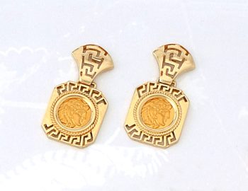 Gold Alexander the Great Earring