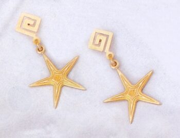 Gold Starfish Earring