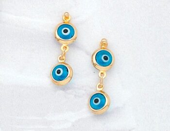 Gold Earrings with double mati