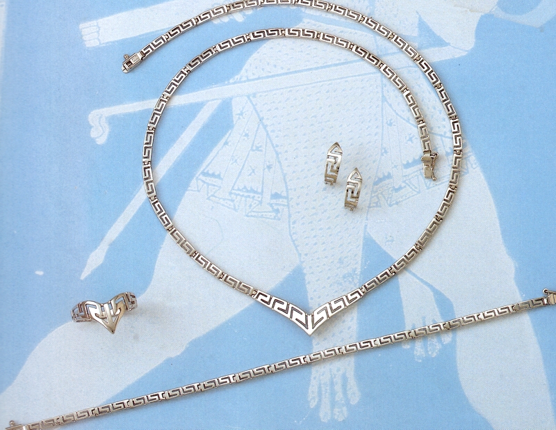 set201.jpg Greek Key Meander Jewelry Set