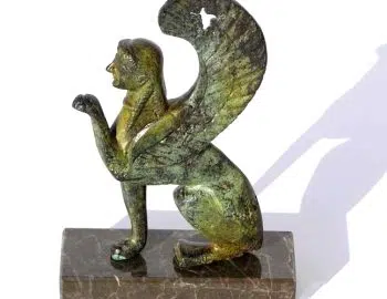 Bronze Sphinx figurine