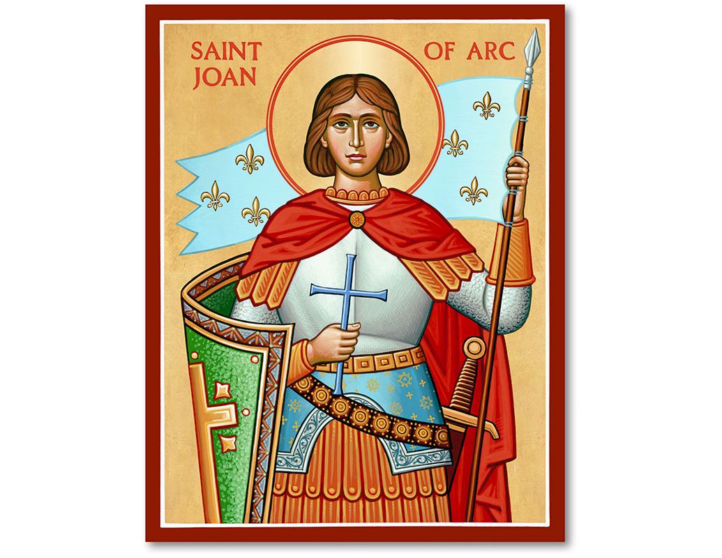 St. Joan of Arc - 19 cm x 25 cm (7.5 in. x 10 in), image size:1035x800