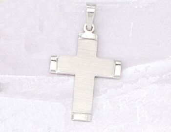 White Gold Greek Orthodox Cross
