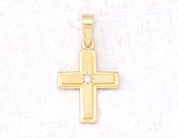 Greek Orthodox Cross with zirgon