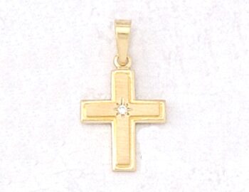 Greek Orthodox Cross with zirgon