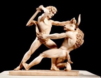 Theseus killing the Minotaur