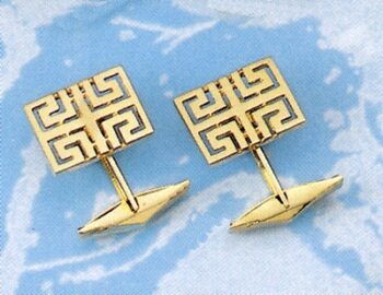 Greek Key Cufflinks