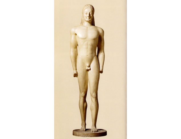 Kouros of Volomandra
Dated 550 B.C. National Archaeological Museum, Athens.