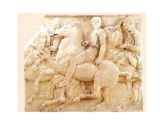 Horsemen relief, 5th century BC
