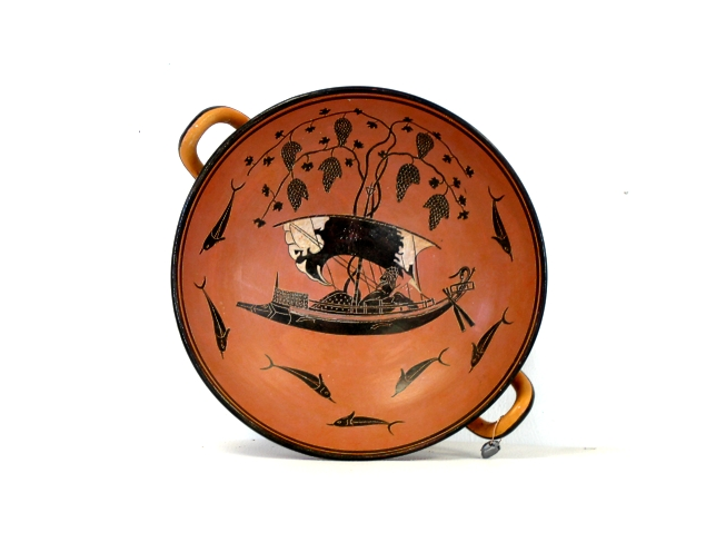 Black figured kylix, 6th century BC