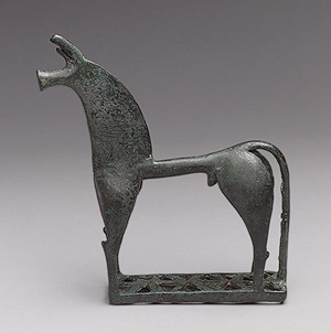 Statuette of a horse 8th century B.C.
Metropolitan Museum, New York