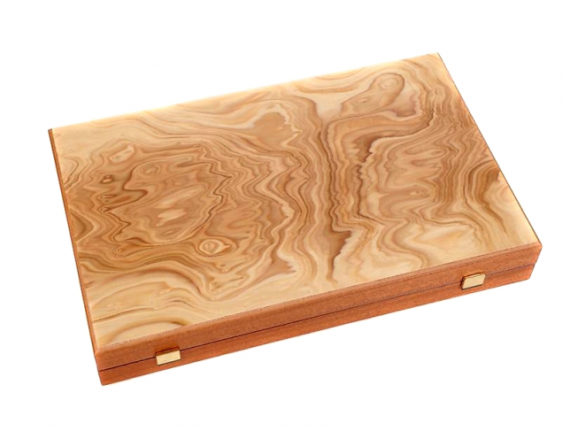 Olive tree root Backgammon set