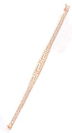 Gold plated Greek Key Meander Bracelet - Image 2