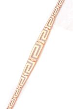 Gold plated Greek Key Meander Bracelet