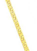 Gold plated Greek Key Meander Mens Bracelet