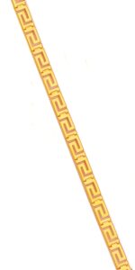 Pink Gold plated Greek Key Meander Bracelet